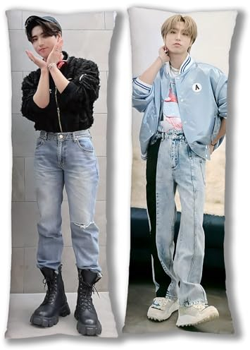 Qzobund Hug Body Pillow Case Singger Kissenbezug für Fans, 50 x 150 cm (Han Ji Sung)