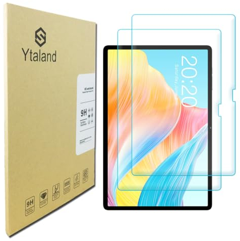 Ytaland 2 Pezzi computer tablet in vetro temperato di alta qualità TECLAST M50 Pro/TECLAST M50 10 pollici 2023, [infrangibile] [definizione ad alta definizione]