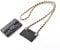 LinerLink Umbauset (Einsatz + Kette) für Chanel-Kartenhalter Geldbörse an Kette, handgefertigtes Umbauset für CF Classic Wallet Geldbörse, DIY Umbausatz für CC CF Tri-fold Wallet, Goldkette, 120cm