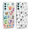 Yoedge 2 Piezas Transparente Funda para Samsung Galaxy A34 5G 6,5, Aesthetic Carcasa para Teléfono Móvil con Huellas de Perro Dibujos, Antigolpes Silicona TPU Protectora Caso para Samsung A34 5G