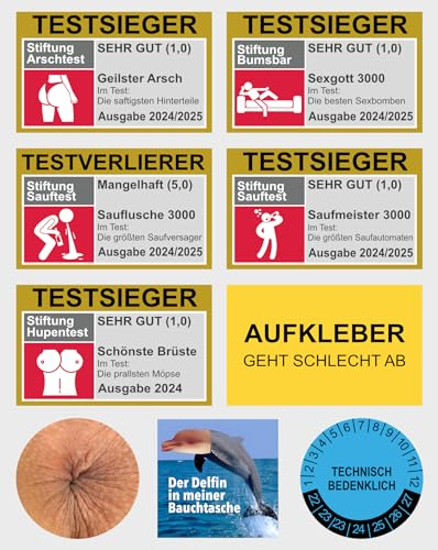 90x JGA/Malle/ Apres Ski/ Festival Sticker Aufkleber - Sauf Party Sticker Ballermann Malle Party Spaß - Langlebige JGA Sticker Aufkleber für jeden Anlass - Bumsbar, Ballerman, Saufen