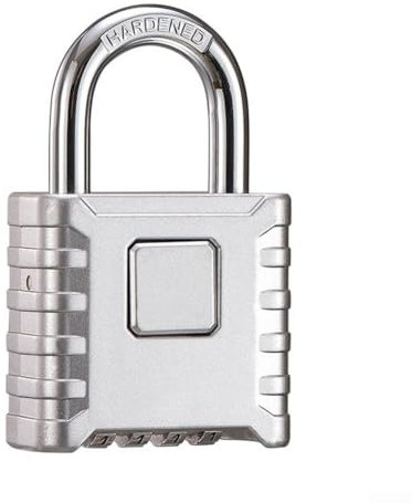 Hasaller Candados resistentes con código de 4 dígitos, candado de combinación especialmente diseñado para exteriores, resistente a la intemperie con grillete de acero endurecido para puertas, garaje,