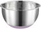 FAB4HOME Rührschüssel aus Edelstahl mit rutschfestem Silikonboden, Metall-Küchenschüssel, Backen, Kochen, Rührschüssel, Salatschüssel, spülmaschinenfest, 24 cm