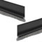 Door Gate Bottom Brush Sealing Draught Excluder Strip Dust Sweep Stopper for Weather Stripping Air & Sound Proof (Black)