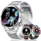 MEGALITH Smartwatch Herren mit Telefonfunktion Fitnessuhr: 110+ Sportmodi Smart Watch Fitness Tracker Schrittzähler - Silber Wasserdicht Sportuhr Kompatibel Android iOS