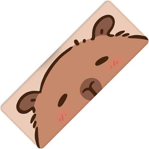Lipfer Kawaii Cartoon Capybara Mauspad Schreibtischunterlage rutschfest Home Office Computer Schreibtisch Schutz Tastatur Mäuse Matte Gaming Zubehör