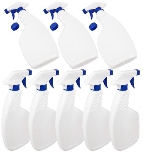 VINTORKY 8piezas Botella De Spray Vacía Reutilizable De Botellas Pulverizadoras De Plástico Para Soluciones De Limpieza Para Limpieza