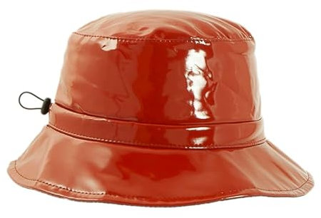 Faustmann Regenhut Lack Uni Größe 56, Farbe rost
