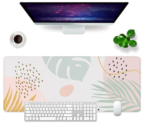 WYDUCVI Modern Style Mouse Mat Large Gaming Mouse Mat XL Desk Mat 31.5x11.8x0.12 inch Keyboard Mouse Pad (Modern-01)