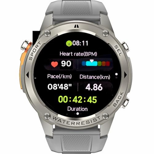 Waterproof GPS Smartwatch Dual Frequency for Excellent Outdoor Tracking Sports Running Cycling Swimming Walking AMOLED Display Long Battery Life Heart Rate & Sleep and much more