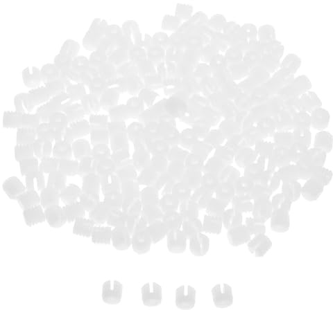 HAMPPLIES 200Pcs Cabinet Hinge Dowel Inserts with Teeth, Nylon Expansion Plug Connectors for Kitchen Cupboards and Furniture Door Repair, Sturdy Plastic Cabinet Hardware Dowels