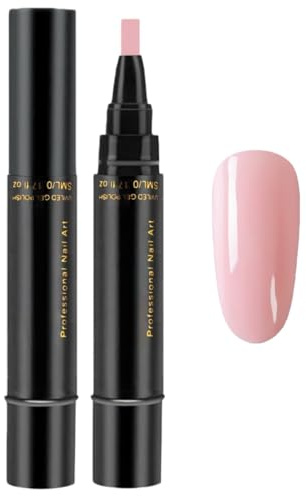 Nagellack Stift,3 In 1 Gel Nail Arts Pen,Gel Nagellackstifte,3-in-1 Schnelltrocknende Nagelkunst-Pens,Langhaltend & Bruchfest für DIY Maniküre zu Hause,Benötigt UV-Lampe
