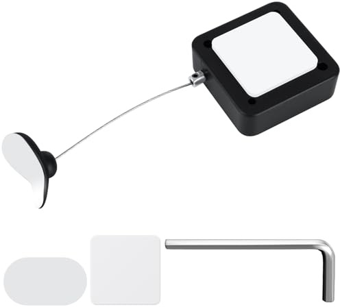 1 Piece Retractable Remote Control Lead with Lock, 2.3 m Remote Control Retractable Leash for TV, Ideal for Home, Exhibition & Hotel - Never Lose Your Remote Control Again