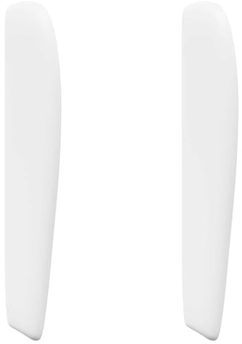 vidaXL Kopfteil Ohr Weiß 80 x 23 x 6 cm PVC, Moderne Schlafzimmermöbel, stilvolles Kopfteil, Wellen-Design Schaumstoffkissen, Elegantes PVC-Bettenzubehör