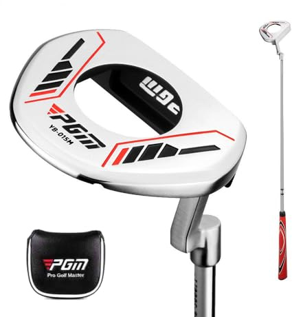 Golfklubba herr putter låg tyngdpunkt med siktlinje golfklubbor putter med upphämtningsfunktion med huvudskydd sport (golfputter med huvudskydd)