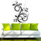 WANDTATTOO/Wandsticker w659 schöne Tribal Blatt Wandaufkleber 40x30 cm schwarz