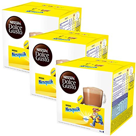 Nescafé Dolce Gusto Nesquik, Pack of 3, 3 x 16 Capsules