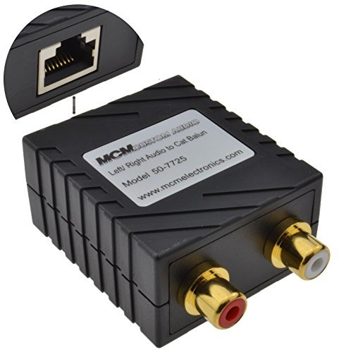 Audio Absender Hinüber LAN CAT5 Ethernet Kabel Cinch Chinch Extender 150 m [150 Meter]