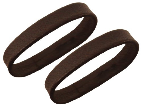 Uhrbanddealer Uhrenarmband Unisex 22mm, 2 Ersatz-Schlaufen, Kalbsleder Braun matt 005722