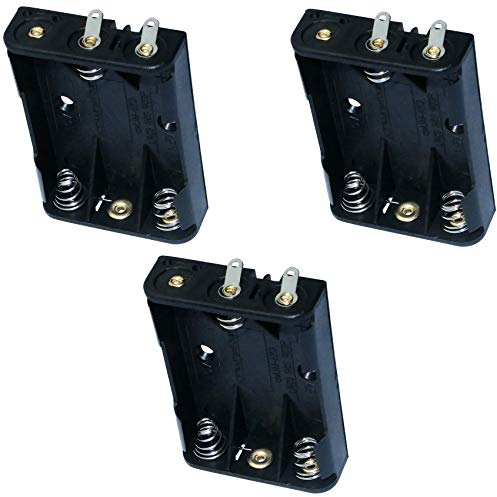 Aerzetix Lot de 3 Supports de Piles pour 3 Piles AAA LR3