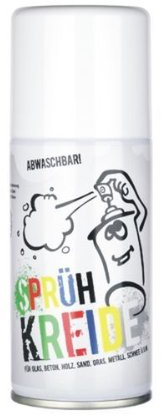 Elliot 4 Stück Sprühkreide 3300205 Kreidespay - abwaschbar! 150 ml Sprühdose weiß