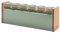 Typhoon Vintage Americana Kitchen Spice Rack with Jars and Labels, Green, Pack of 4