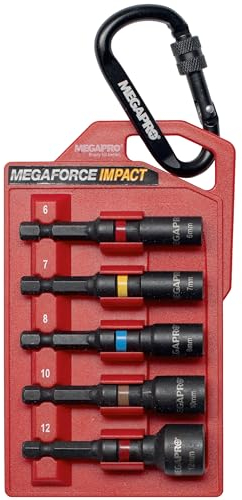 Megapro 9BP-I-HNDB Schlagmuttern-Satz, 5,1 cm