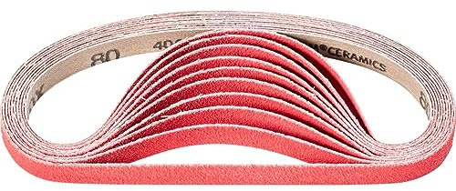 PFERD 799642 Kurzbander BA, Ausführung Keramikkorn Co-Cool, 80 Korngröße, 457mm x 13mm, 100 Stück