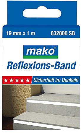 Mako Reflexions Band selbstklebend starke Reflexion 19 mm x 1 m