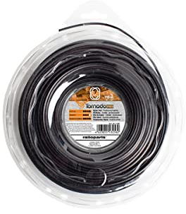 Ratioparts - Filo in nylon per tagliaerba Tornado Copolymer, 2,4 mm, 70 m, nero