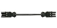 Schmachtl 92.232.1000.1 Verbindungsleitung mit Stecker und Gerätekupplung GST18, 1000 mm, schwarz