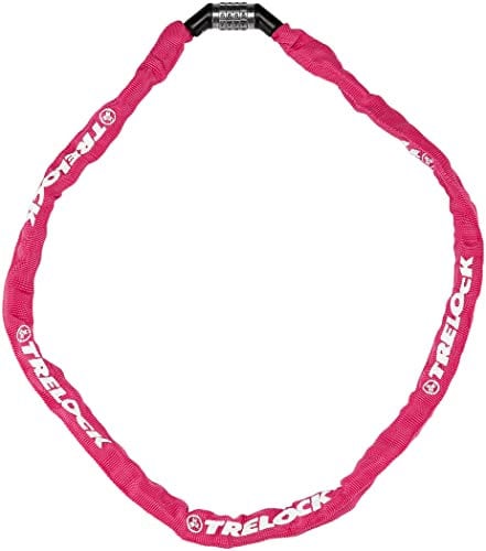 Trelock Kettenschloss Kombi 110cm, Ø 4mm, Pink