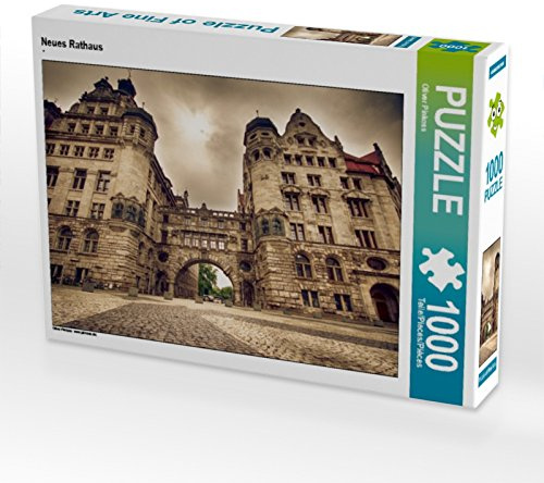 CALVENDO Puzzle Neues Rathaus | 1000 Teile Lege-Größe 64 x 48 cm Foto-Puzzle für glückliche Stunden
