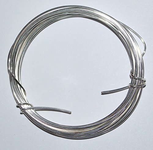 Draht Basteldraht zum Basteln und Dekorieren • Silberdraht mit Kupferkern in 5 Stärken (1.0mm / 4m)