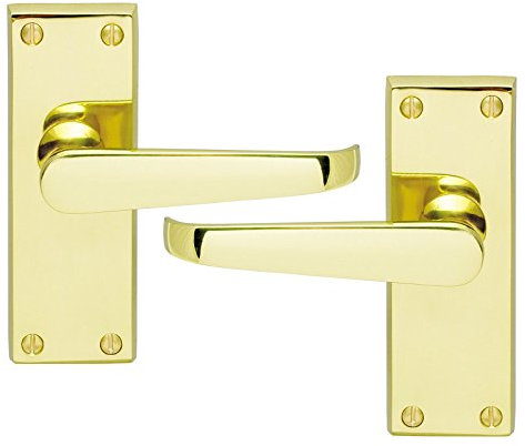 Carlisle Brass CBV31 Latch Door Handles Pair 118 x 40mm (2)