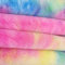 Yalulu 100 x 160 cm Plüsch Regenbogen Farbe Warme Stoff Stoff Shorty für DIY Heimtextilien Kleidung Spielzeug Handwerk Nähen Kunstpelz Stoff (Regenbogen)
