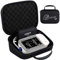 BOVKE Harte Tragetasche für OMRON Platinum BP5450 OMRON Gold BP5350 OMRON 7 Series BP7350 OMRON 10 Series BP7450 Wireless Blutdruckmessgerät, zusätzlicher Raum passt Premium Oberarmmanschette, schwarz