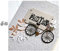 Catkoo Fahrrad Form Stanzen Sterben Scrapbooking Präge Papier Karte Handwerk DIY Schablone Schimmel, Gute Zähigkeit, Soft Touch, Machen Sie Ihr Leben Voller Guter Erinnerungen Silber