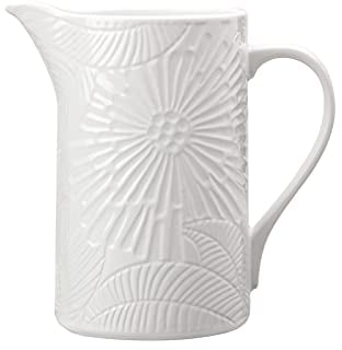 Maxwell & Williams - Pichet en Grès Moulé, Collection Panama, 1.4 L - Blanc