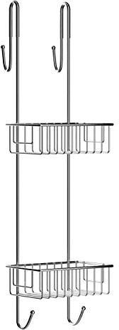 Bamodi Duschablage – Duschregal zum Hängen – Edelstahl – Maße: 70 x 18,5 x 21 cm, SIlber