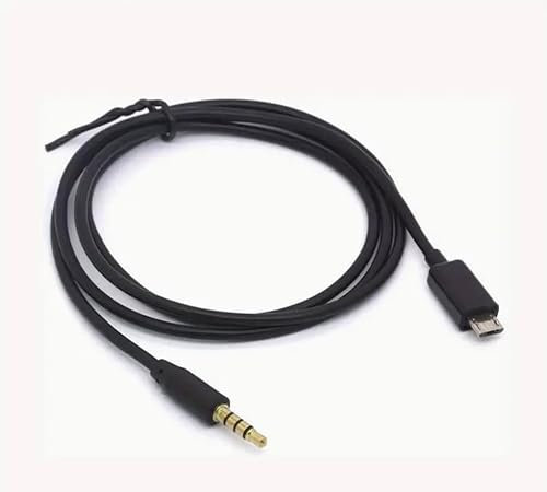 innov8 3.5mm 4Pole Male to Micro USB 5Pin Male Car AUX Audio Output Audio Converter Cable Compatible with Smart Phones Samsung Galaxy S3 i9300 S2 i9100 i9220-0.5m