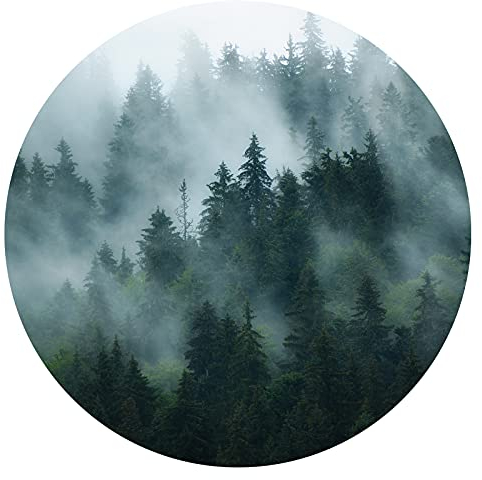 Grandora Wandtattoo Wandaufkleber Landschaft Natur Berge Wohnzimmer Wandsticker Wandbild Schlafzimmer Wanddeko Flur Esszimmer modern Tapete selbstklebend DL652-14