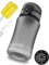 My Vesperbox Minny Gourde anti-fuite pour enfant, avec paille ou passoire, 350 ml, 500 ml, 750 ml, bouteille d'eau légère en Tritan, sans BPA, pour la maternelle, l'école (gris, 350 ml)