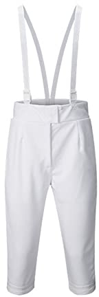 ThreeWOT Fechtenuniform-Anzug, klassische Herrenjacke, Hose, Weste für Folien-Epi-Säbel (Hose, 54)