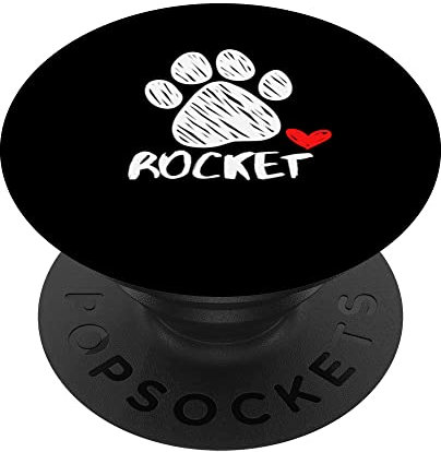 Rocket Hundename Welpe Elternteil Welpe namens Rocket Doggy PopSockets mit austauschbarem PopGrip