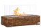 HOMCOM Cheminée à Poser à l'éthanol avec Panneaux en Verre trempé - 33 x 16 x 18 cm - réservoir 0,15L