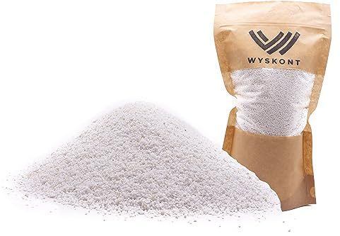 WYSKONT Dolomit Sand für Aquarium 5 kg - Natursubstrat und Dekoration für Aquarien - geeignet für Malawi und Tanganyika Biotypen - sicher für lebende Organismen - weiße Körnung 1-1,5 mm
