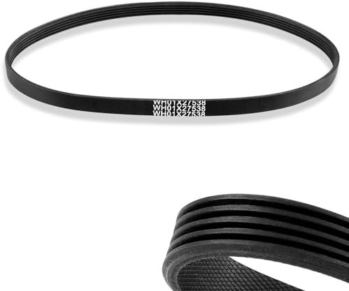 Verbesserter WH01X27538 Unterlegscheiben-Antriebsriemen, kompatibel mit GE, Hotpoint-Waschmaschinenriemen, Ersatz mit Anleitung (evtl. nicht in deutscher Sprache)