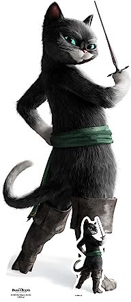 Star Cutouts SC4286 Kitty Pappaufsteller mit weichen Pfoten, ideal für Shrek & Puss In Boots Filmfans, Themenpartys, Shrek-Geburtstage und Veranstaltungen