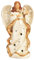 Miss Lovely Deko-Figur Engel Engels-Figur Weihnachtsengel mit Geige weiß & Gold traditioneller Weihnachtsengel Schutzengel Weihnachten Weihnachts-Deko Advent Geschenk-Idee Glaube
